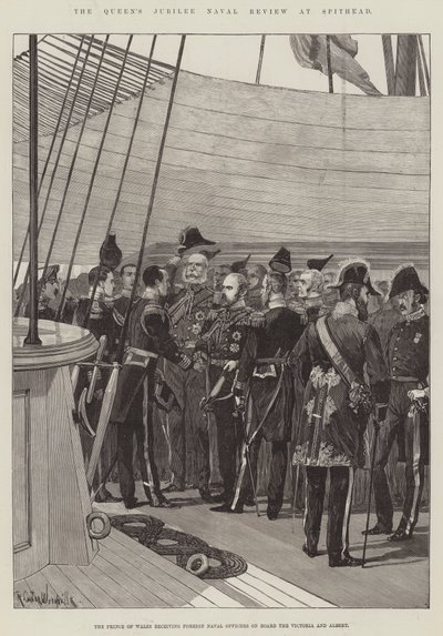 Revue navale du jubilé de la reine à Spithead - Richard Caton Woodville junior